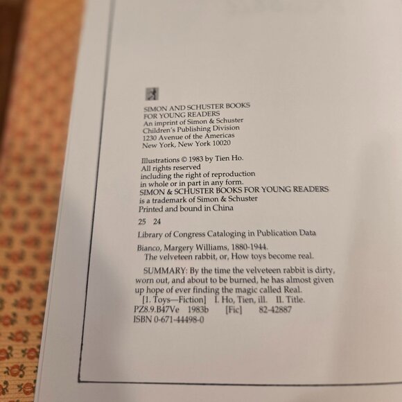 The Velveteen Rabbit 1983: excellent condition - Picture 8 of 8